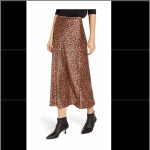 Something Navy Midi Slip Skirt